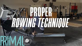 Proper Rowing Machine Technique [upl. by Eibrad227]