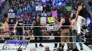 Roman Reigns vs Randy Orton vs AJ Styles vs LA Knight Royal Rumble 2024 highlights [upl. by Adniuqal]