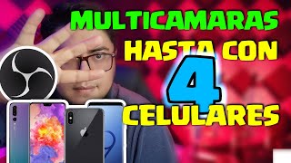 🟢 Como conectar varios CELULARES como WEBCAM en OBS GRATIS  Multicamara CON CELULARES [upl. by Kennett17]