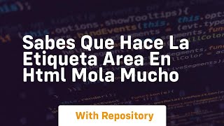 sabes que hace la etiqueta area en html mola mucho [upl. by Burk]