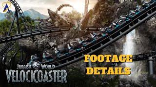 Jurassic World VelociCoaster Preview Footage Details at Universal Orlando [upl. by Idelle]