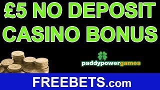 How To Get £5 No Deposit Bonus On Paddy Power Casino [upl. by Ahsian642]