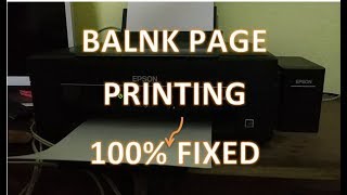 Printer Print Blank Page how to fix this blank page in printer Epson and Other [upl. by Oiramej731]