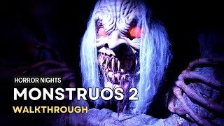 Monstruos 2 The Nightmares of Latin America 4k POV Halloween Horror Nights Hollywood [upl. by Mansfield]