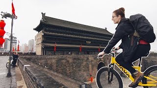 We Biked the Xian City Wall [upl. by Lilybel]