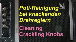 PotiKnacken wegsprühen  Cleaning Crackling Knobs [upl. by Lenroc]