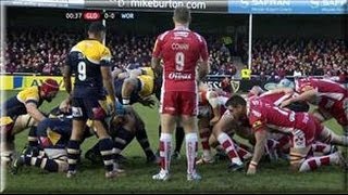 English Premiership 201314 Gloucester Rugby vs Worcester Warriors 22 Dec Full Match [upl. by Sigvard]