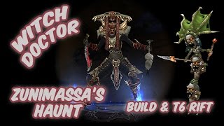 Diablo 3  quotZunimassas Hauntquot Witch Doctor Build amp T6 Rift [upl. by Assenev]