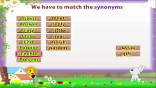 Learn Grade 3  English Grammar  Synonyms [upl. by Eidaj]