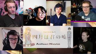 Your Lie in April Episode 01 reaction mashup [upl. by Ahsenak]