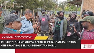 KUNJUNGI DUA KELOMPOK BERTIKAI PASANGAN JOHN TABOONES PAHABOL BERIKAN PENGUATAN MORIL [upl. by Bucella]