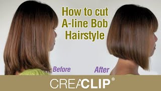 How to cut Aline Bob Hairstyle  Aline bob haircut [upl. by Melas]