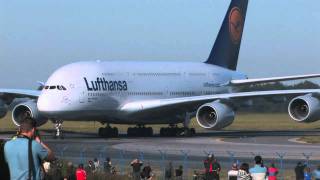 Airbus A380 in Praguelow approach and land PRGLKPR 2102011 [upl. by Baggett]