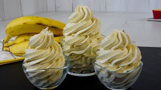 Crema de Plátanos SIN AZÚCAR AÑADIDO Extra Firme rellenar y decorar pasteles ▪ Deliciosa y Saludable [upl. by Enifesoj]