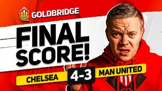 GUTTED CHELSEA 43 MANCHESTER UNITED GOLDBRIDGE Reaction [upl. by Anitsrik657]