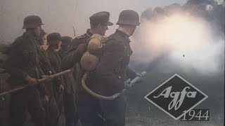 GERMAN NEWSREEL ATW 689  TRAINING on StG 44 Panzerschreck Flame Thrower Panzerfaust  Sept 1944 [upl. by Chrissie140]