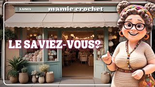 😲 MAMIE CROCHET A UNE BOUTIQUE DE LAINE  🤔 MamieCrochet [upl. by Aikyt]