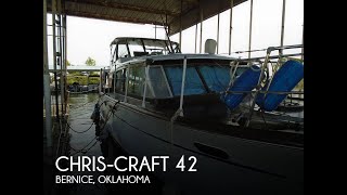 Used 1959 ChrisCraft Constellation 42 for sale in Bernice Oklahoma [upl. by Ymmas761]