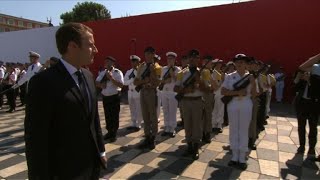 Macron Hollande et Sarkozy à Nice pour lhommage aux victimes [upl. by Clywd]