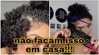 Fiz chapinha no meu cabelo cacheado 3b [upl. by Natsirk]