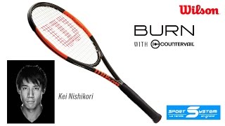 Raquette tennis Wilson Burn 95 Countervail 2017 SPORTSYSTEM [upl. by Leoline]