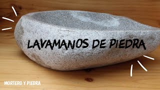 🗿LAVAMANOS con PIEDRA DE RIO😍 [upl. by Annawak]