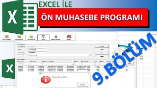 Excel ile Ön Muhasebe Programı 9Bölüm StokCari borç alacak toplamlar  PreAccounting with Excel [upl. by Irmine633]