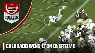 😱 WILD ENDING 😱 Colorado Buffaloes prevail in OVERTIME after fumble rolls out of bounds  ESPN CFB [upl. by Adnahsam493]