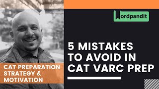 CAT Verbal Ability amp RC Preparation 5 Mistakes to Avoid [upl. by Arimay380]