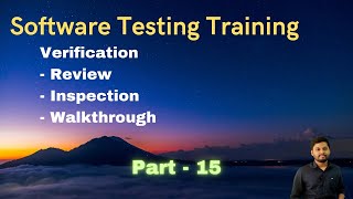 Software Testing in Telugu part15  What is Verification  Reviews  Inspections  Walkthroughs [upl. by Nicolea]