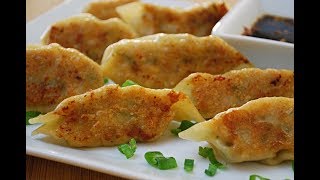 Spicy Garlic amp Ginger Chicken Potstickers Recipe [upl. by Glass]