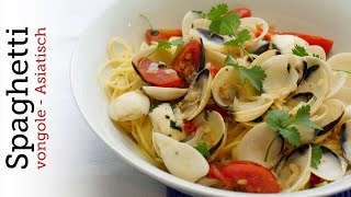 Rezept  Spaghetti Vongole asiatisch Red Kitchen  Folge 327 [upl. by Aubry624]