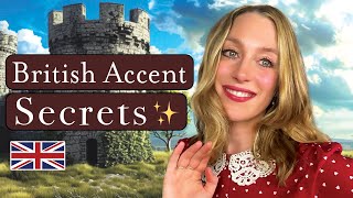 British Accent Secrets 🤫  Sound more British 🇬🇧  British English 🫖 [upl. by Curr]