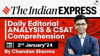 Indian Express Editorial Analysis by Chandan Sharma  2 January 2024  UPSC Current Affairs 2024 [upl. by Ardena60]