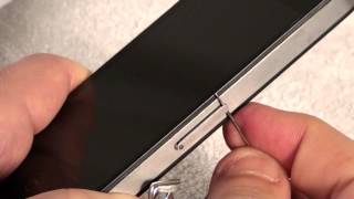 iPhone 4  How to Remove and Insert a SIM Card [upl. by Niu48]