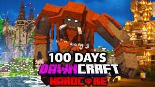 I Survived 100 Days in DAWNCRAFT in Hardcore Minecraft [upl. by Aihseket691]