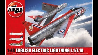 Airfix 148 English Electric Lightning F1  F1A Finished [upl. by Rabassa]