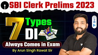 SBI Clerk Pre 2023  Data Interpretation  7 Types of DI  Quant by Arun Sir [upl. by Jahncke]