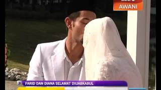 Majlis Pernikahan Farid Kamil dan Diana Danielle [upl. by Ycinuq]