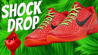 SNKRS SHOCK DROP KOBE 6 REVERSE GRINCHES [upl. by Wilone]