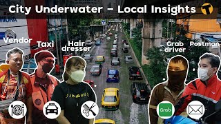 Locals insights on flooding in Bangkok [upl. by Nuawad]