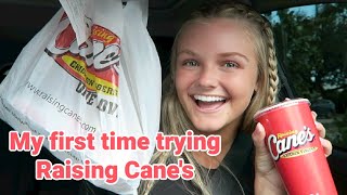 First Time Trying Raising Canes [upl. by Thorne]