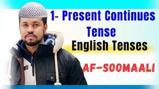 1Present Continuous Tense Afsoomaali by Mubarak Mohamed [upl. by Andris]