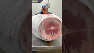 Huge Frozen Tuna Cutting food seafood tuna japan [upl. by Sivia]