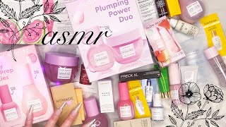 Opening THREE Sephora packages ASMR UNBOXING new skincare  satisfying tingles [upl. by Brouwer]