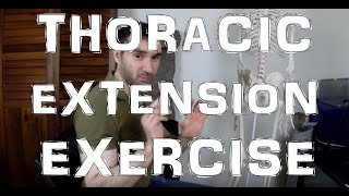 Thoracic Extension Kyphosis Treatment Exercise [upl. by Llatsyrc]