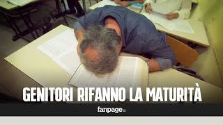 I genitori provano a rifare lesame di maturità [upl. by Anonyw]