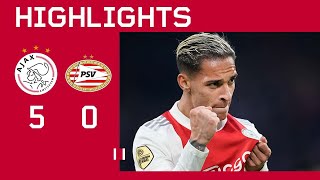 Payback time it was 😎  Highlights Ajax  PSV  Eredivisie [upl. by Silverts407]