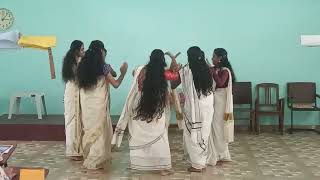 fusion Onam thiruvathirakali collegelife SNAGNMBSC NURSING [upl. by Eelirem981]