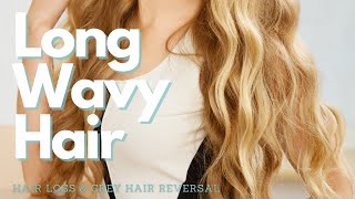 ❋ Beautiful Long Wavy Hair  Hair Loss and Grey Hair Reversal  Healthy Scalp  Gentle Rain Sounds [upl. by Hartfield]